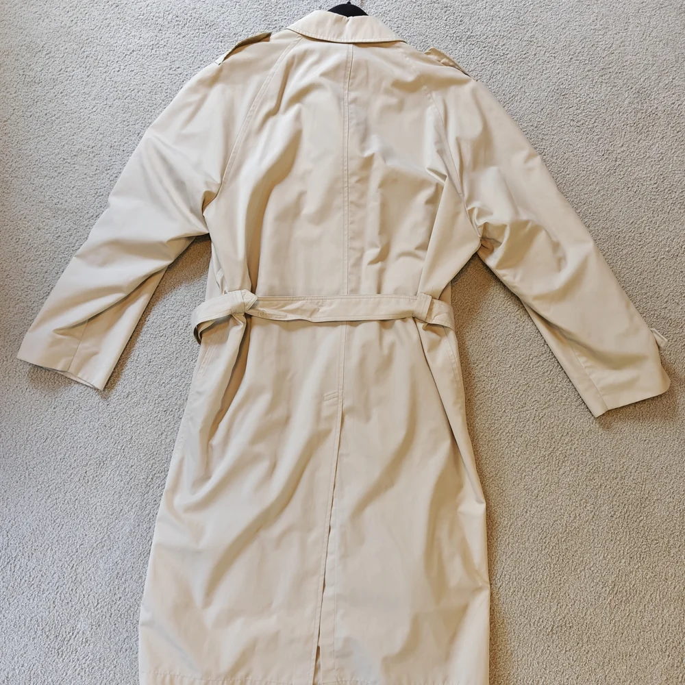Vintage Christian Dior Monsieur 46 XL Classic Beige Trench Coat - Picture 2 of 16